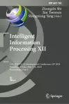 Intelligent Information Processing XII cover