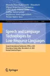 Speech and Language Technologies for Low-Resource Languages cover