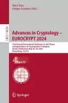 Advances in Cryptology – EUROCRYPT 2024 cover