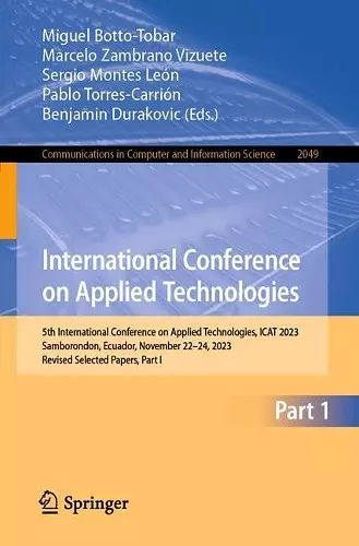 International Conference on Applied Technologies cover