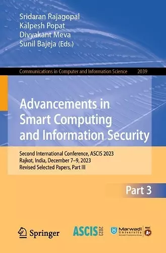 Advancements in Smart Computing and Information Security cover