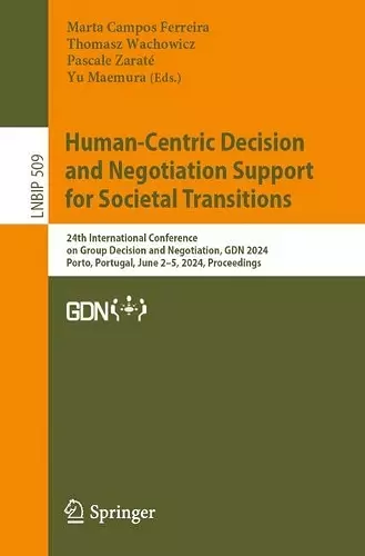 Human-Centric Decision and Negotiation Support for Societal Transitions cover