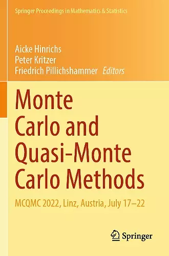 Monte Carlo and Quasi-Monte Carlo Methods cover