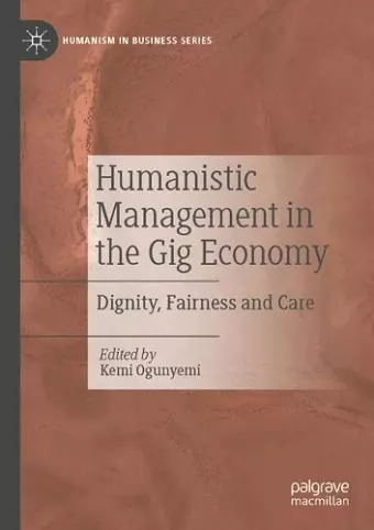 Humanistic Management in the Gig Economy cover