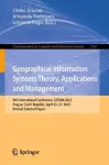 Geographical Information Systems Theory, Applications and Management cover