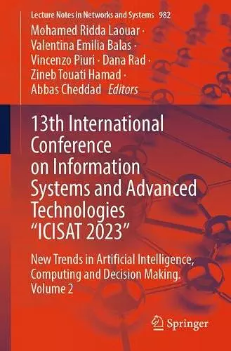 13th International Conference on Information Systems and Advanced Technologies “ICISAT 2023” cover