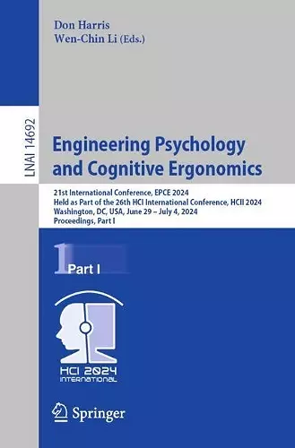 Engineering Psychology and Cognitive Ergonomics cover