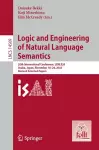 Logic and Engineering of Natural Language Semantics cover