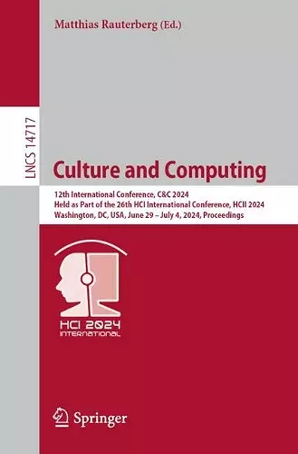Culture and Computing cover