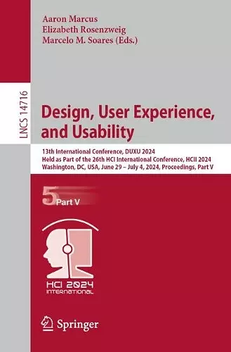 Design, User Experience, and Usability cover