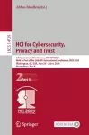 HCI for Cybersecurity, Privacy and Trust cover