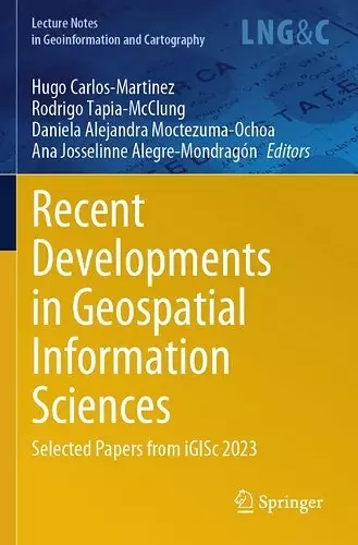 Recent Developments in Geospatial Information Sciences cover
