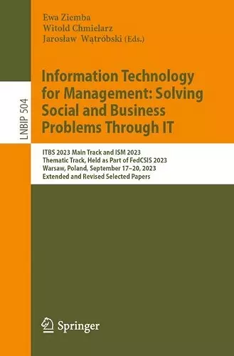 Information Technology for Management: Solving Social and Business Problems Through IT cover