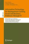 Information Technology for Management: Solving Social and Business Problems Through IT cover