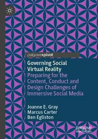 Governing Social Virtual Reality cover