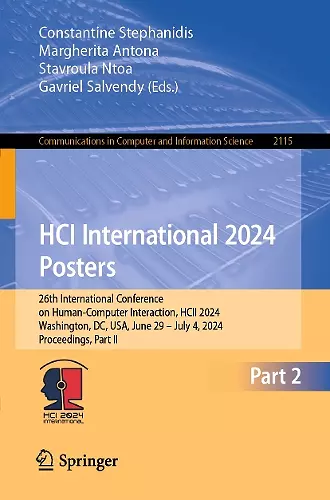HCI International 2024 Posters cover