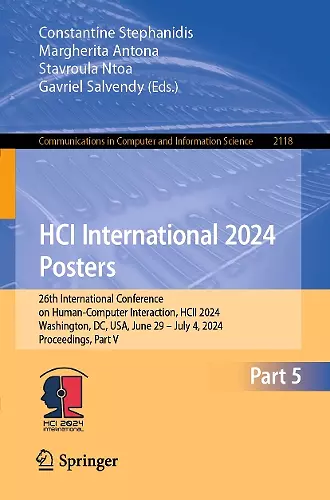 HCI International 2024 Posters cover