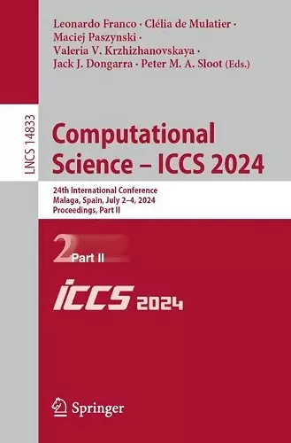Computational Science – ICCS 2024 cover