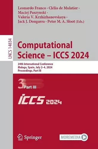 Computational Science – ICCS 2024 cover