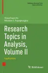 Research Topics in Analysis, Volume II cover