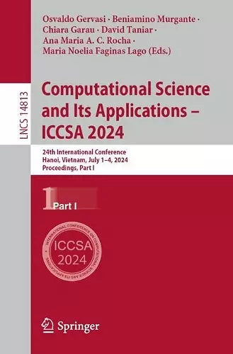Computational Science and Its Applications – ICCSA 2024 cover