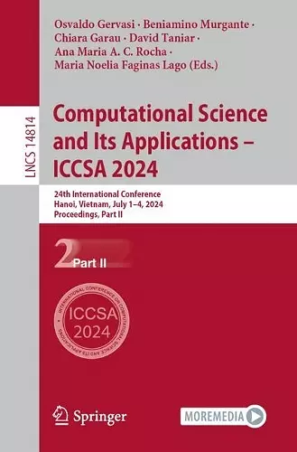 Computational Science and Its Applications – ICCSA 2024 cover