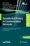 Security and Privacy in Communication Networks cover