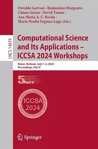 Computational Science and Its Applications – ICCSA 2024 Workshops cover