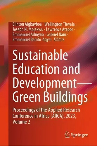 Sustainable Education and Development—Green Buildings cover