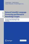 Natural Scientific Language Processing and Research Knowledge Graphs cover