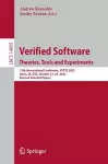 Verified Software. Theories, Tools and Experiments cover