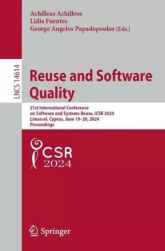 Reuse and Software Quality cover