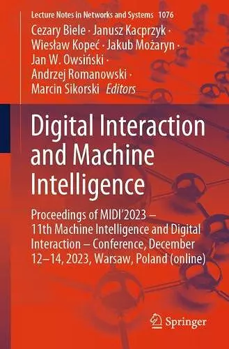 Digital Interaction and Machine Intelligence cover