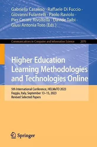 Higher Education Learning Methodologies and Technologies Online cover
