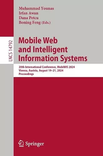 Mobile Web and Intelligent Information Systems cover