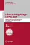 Advances in Cryptology – CRYPTO 2024 cover