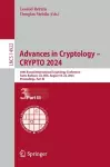 Advances in Cryptology – CRYPTO 2024 cover