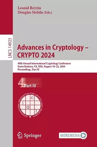Advances in Cryptology – CRYPTO 2024 cover