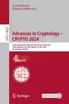 Advances in Cryptology – CRYPTO 2024 cover