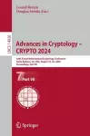 Advances in Cryptology – CRYPTO 2024 cover
