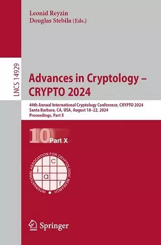 Advances in Cryptology – CRYPTO 2024 cover