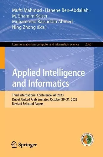Applied Intelligence and Informatics cover
