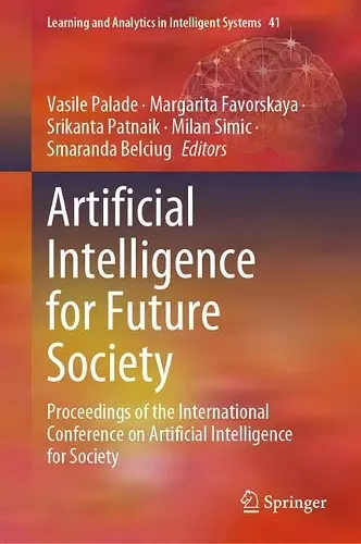 Artificial Intelligence for Future Society cover