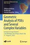 Geometric Analysis of PDEs and Several Complex Variables cover