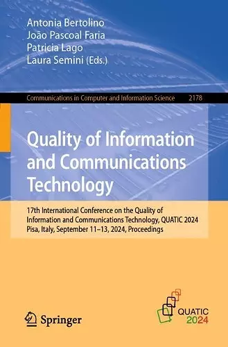 Quality of Information and Communications Technology cover