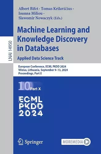 Machine Learning and Knowledge Discovery in Databases. Applied Data Science Track cover