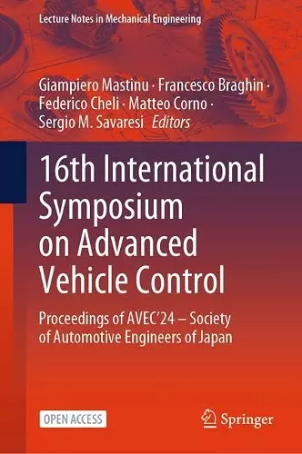 16th International Symposium on Advanced Vehicle Control cover