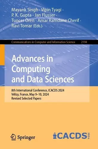 Advances in Computing and Data Sciences cover