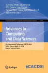 Advances in Computing and Data Sciences cover