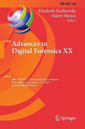 Advances in Digital Forensics XX cover